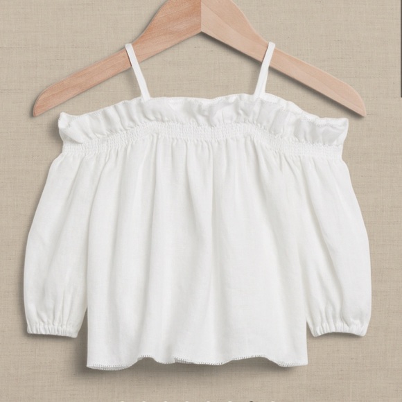 Banana Republic Brian Linen white top and bloomers set, worn once - Picture 2 of 6